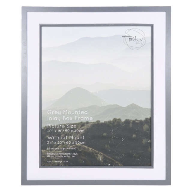 The Port Co Gallery Grey Frame Mounted 20 x 16 inch