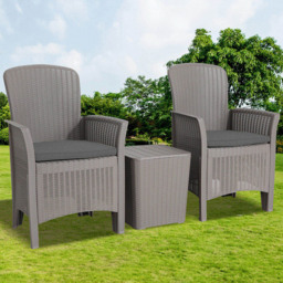 Centurion Supports Ophelia 2 Seater Rattan High Back Garden Lounge Set Grey