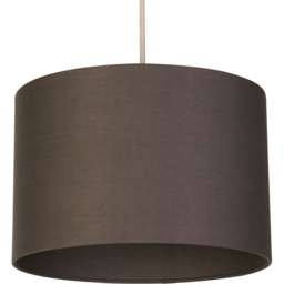 Lighting Collection Kaia Grey Drum Ceiling Shade