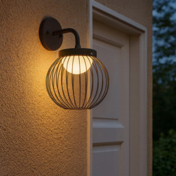 Lighting Collection IP44 Avery LED Outdoor Wall Light - thumbnail 2