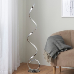Lara LED Floor Lamp - Chrome - thumbnail 3