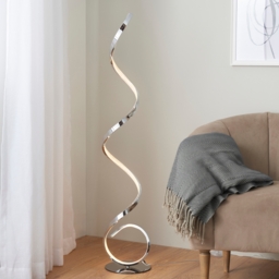Lara LED Floor Lamp - Chrome - thumbnail 1