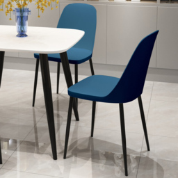 Core Products Aspen Set of 2 Blue and Black Dining Chair