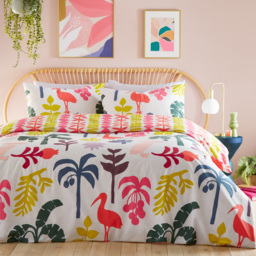 furn. Marula King Size Multicolour Tropical Duvet Cover Set
