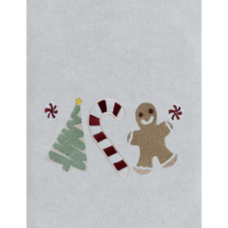 Noel Square White Sweet Shop Cotton Velour Hand Towel 2 Pack - thumbnail 3