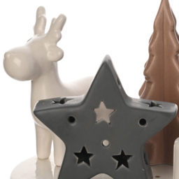 The Seasonal Gift Co. Woodland Candle Tray with Star - thumbnail 3