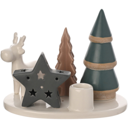 The Seasonal Gift Co. Woodland Candle Tray with Star
