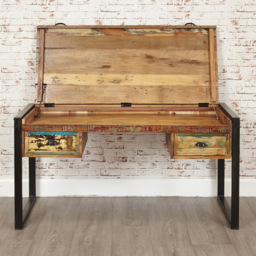 Baumhaus Urban Chic 2 Drawer Flip Top Dressing Table - thumbnail 4