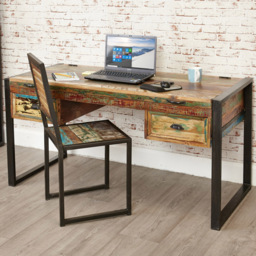 Baumhaus Urban Chic 2 Drawer Flip Top Dressing Table - thumbnail 2