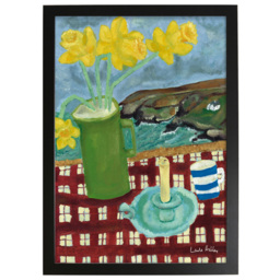Laura Ashley A Cornish View Black Frame Wall Art 50 x 70cm