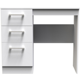 Crowndale Devon 3 Drawer White Dressing Table - thumbnail 3