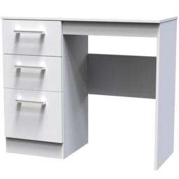 Crowndale Devon 3 Drawer White Dressing Table - thumbnail 2