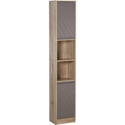 HOMCOM 2 Door S Shelf Bathroom Floor Cabinet - thumbnail 2