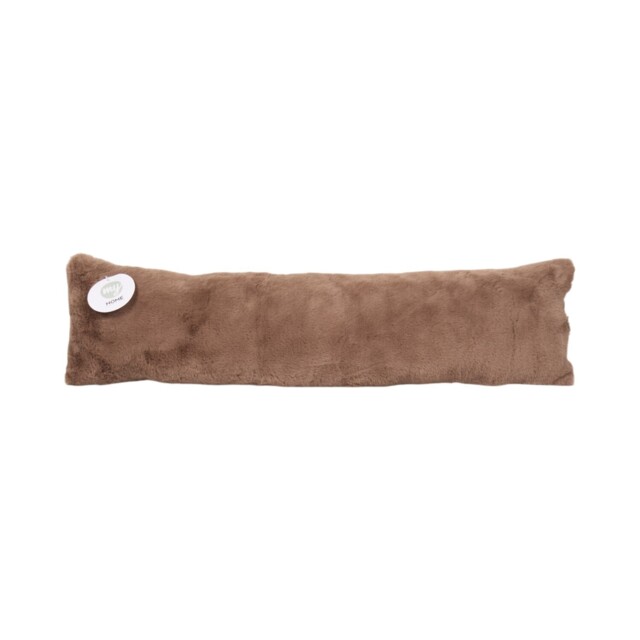 My Home Faux Fur Mocha Draught Excluder - image 1
