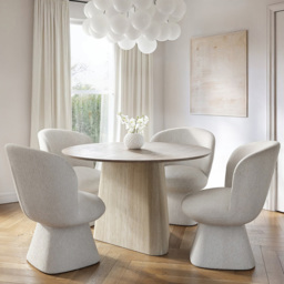 SOLACE+CO Elin Aiko 4 Seater Dining Set