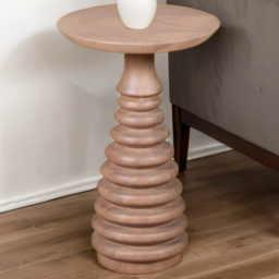 Brooklyn Valencia Cane and Mango Wood Side Table