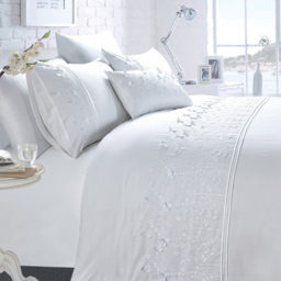 Rapport Home Papillon Double White Duvet Set