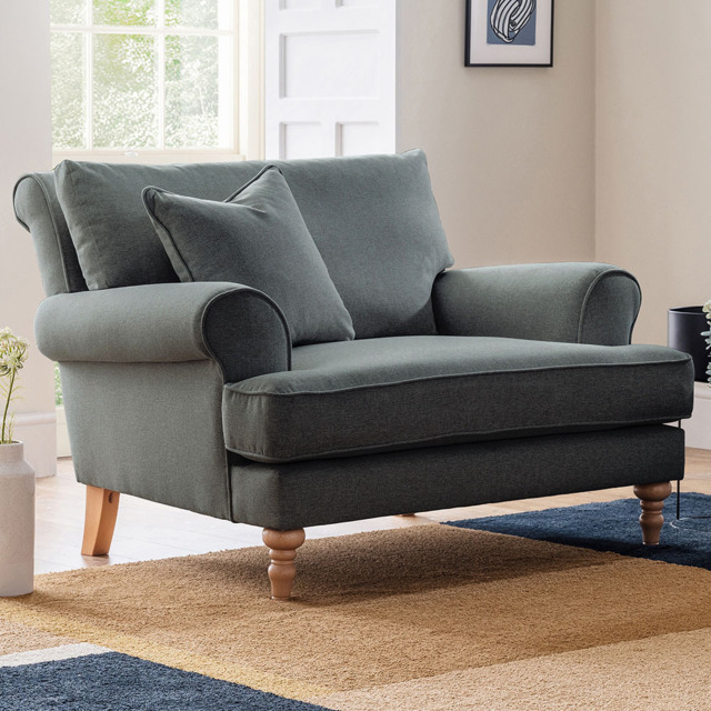 Eastwood Faro Small Slate Snuggle Chair - image 1