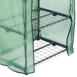 MonsterShop 4 Tier Greenhouse with PE Cover - thumbnail 3