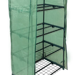 MonsterShop 4 Tier Greenhouse with PE Cover - thumbnail 4
