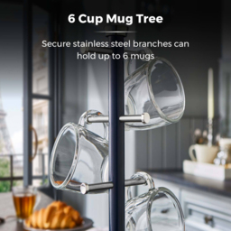 Tower Belle Blue Mug Tree and Towel Pole Set - thumbnail 4