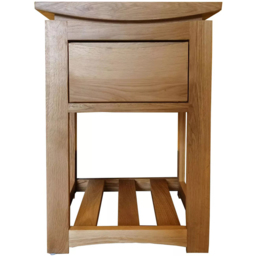 Furniture One Single Drawer Single Shelf Tall Bedside Table - thumbnail 2