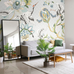 Origin Murals Space Landscape Blue Wall Mural