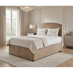 DS Living Opulence Mink Single Velvet Upholstered Ottoman Bed - thumbnail 4