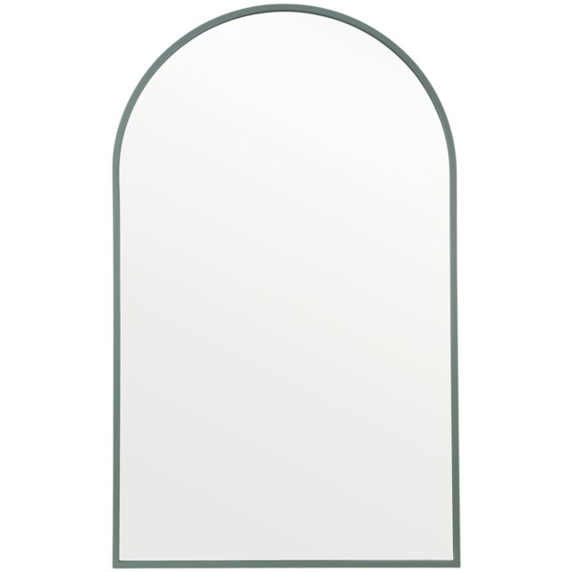 Wide Metal Arch Mirror Greige - image 1