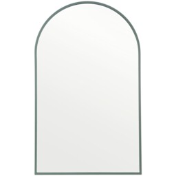 Wide Metal Arch Mirror  Greige