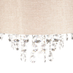 Crystal Droplets Linen Lamp Shade - thumbnail 3