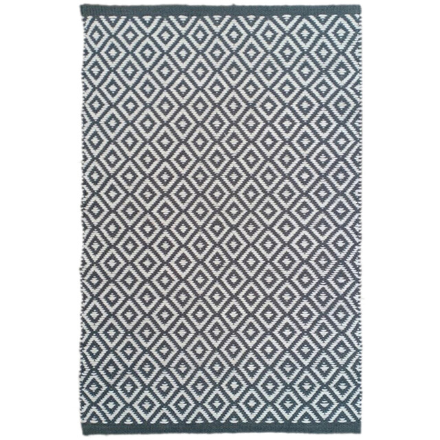 Soho Grey Diamond Rug 60cm