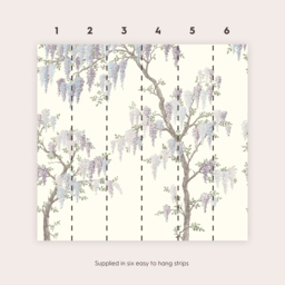 Laura Ashley Wisteria Garden Natural Mural - thumbnail 3