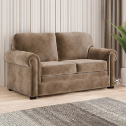 Jay-Be Heritage 2 Seater Luxe Velvet Cedar Sofa Bed with e-Pocket Mattress