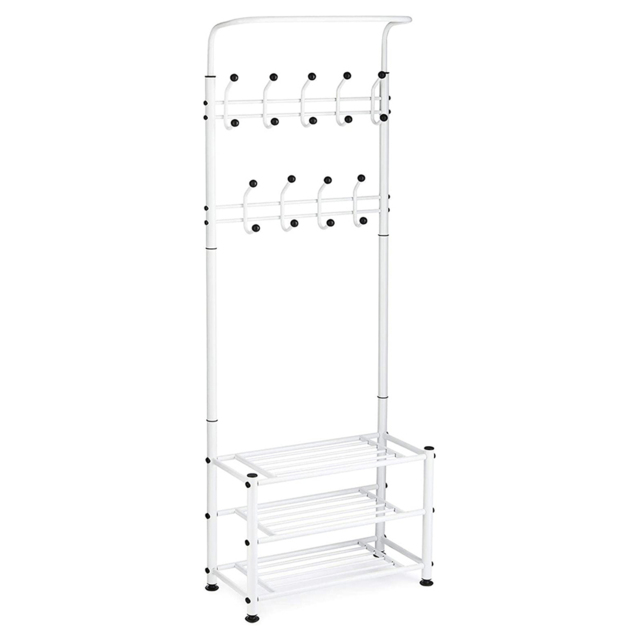House of Home White Stand with 18 Hooks 6 x 2ft - image 1