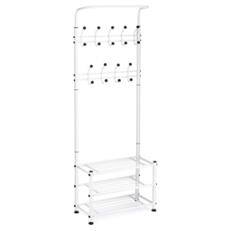 House of Home White Stand with 18 Hooks 6 x 2ft - thumbnail 1