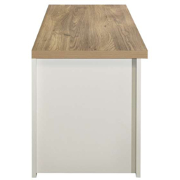 Highgate 2 Door 2 Shelf Cream and Oak Large TV Unit - thumbnail 4