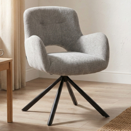 Blaine Grey Swivel Chair - thumbnail 1