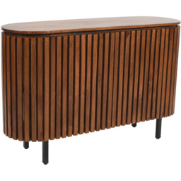 Brooklyn Slatted 2 Door Mango Wood Large Sideboard - thumbnail 2