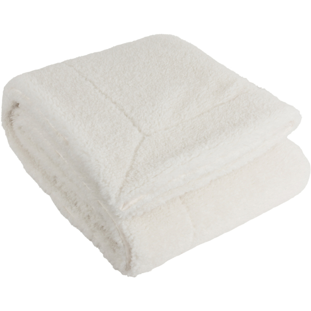Yard Olann Ecru Shearling Fleece Throw - image 1