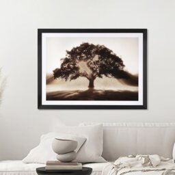 Multicolour Embellished Sunlit Tree Framed Wall Art 84 x 114cm - thumbnail 2