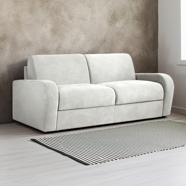 Jay-Be Deco 3 Seater Cosy Chenille Beam Sofa Bed with e-Sprung Mattress - image 1