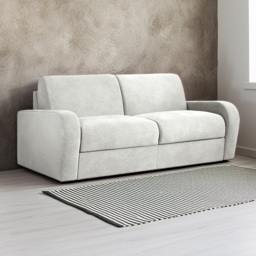Jay-Be Deco 3 Seater Cosy Chenille Beam Sofa Bed with e-Sprung Mattress - thumbnail 1