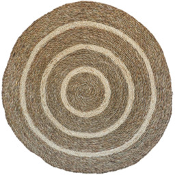 Ivyline Seagrass Spiral Round Christmas Tree Mat 120cm