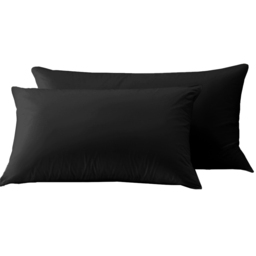 Velosso Microfibre Black Pillowcase 2 Pack