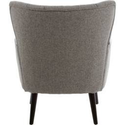 Premier Housewares Hampstead Grey Fabric Armchair - thumbnail 3