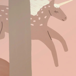 Grandeco Roomblush Unicorn 6 Lane Wall Mural - thumbnail 3