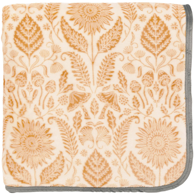 Helena Springfield Graphite and Copper Sunflower Fleece Throw 140 x 180cm - image 1