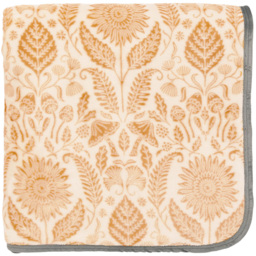 Helena Springfield Graphite and Copper Sunflower Fleece Throw 140 x 180cm