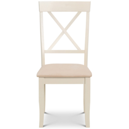 Julian Bowen Davenport 6 Seater Dining Set Oak and Ivory - thumbnail 4